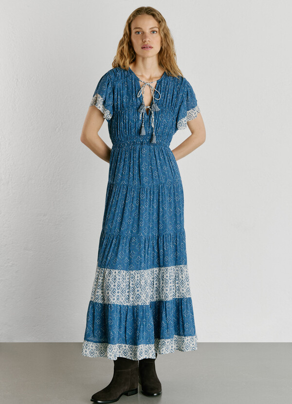 FLORAL PRINT MAXI DRESS