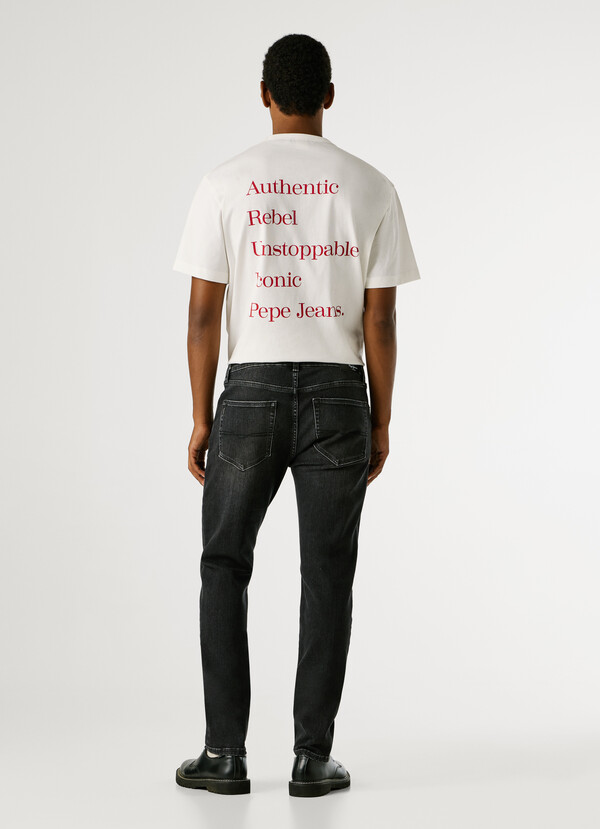 STANLEY - TAPER FIT MID-RISE JEANS
