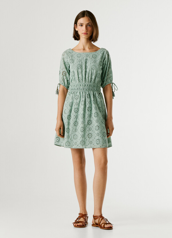 OPENWORK DETAIL MINI DRESS