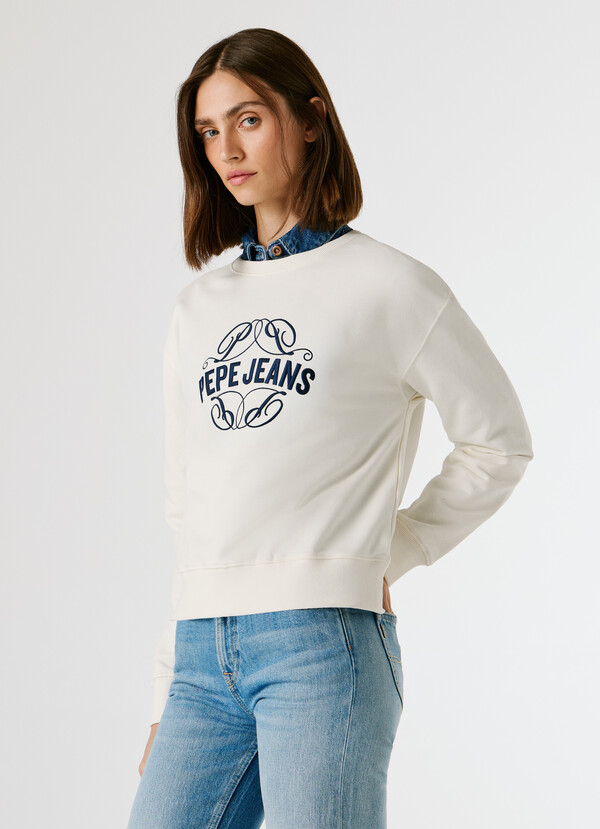 CREW NECK LOGO SWEATSHIRT