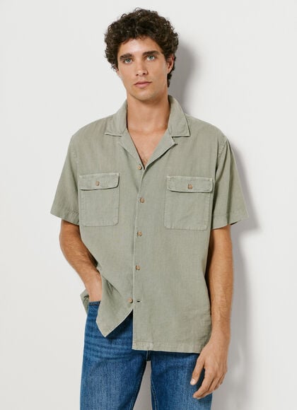 SHIRT WITH CUBAN COLLAR