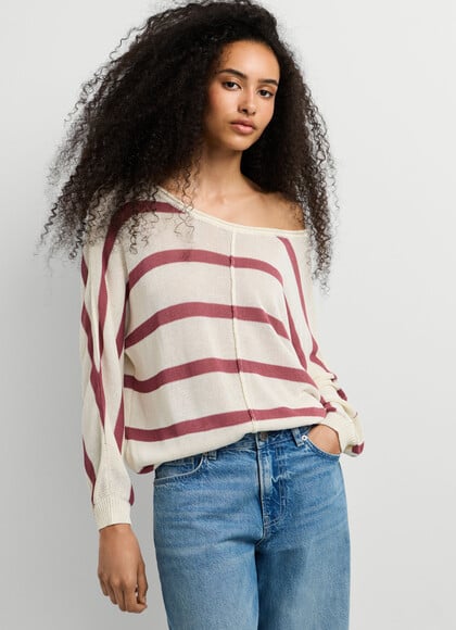STRIPED KNIT JUMPER