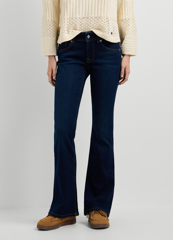 LOW-RISE FLARE FIT JEANS - PIMLICO
