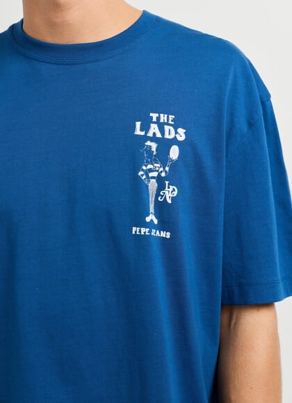 WIDE FIT PRINTED GRAPHIC T-SHIRT