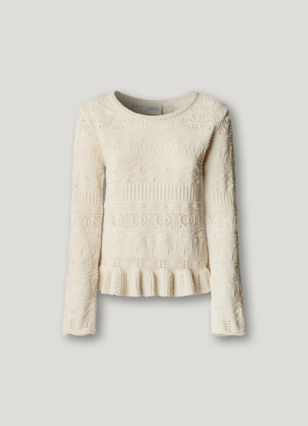 CREW NECK MOULIN&Eacute; JUMPER