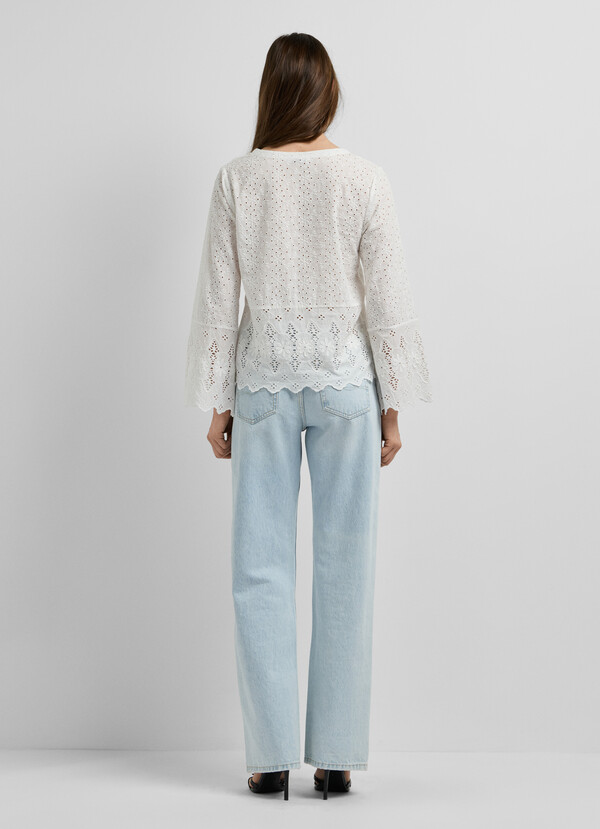 BLOUSE WITH OPENWORK DETAILS