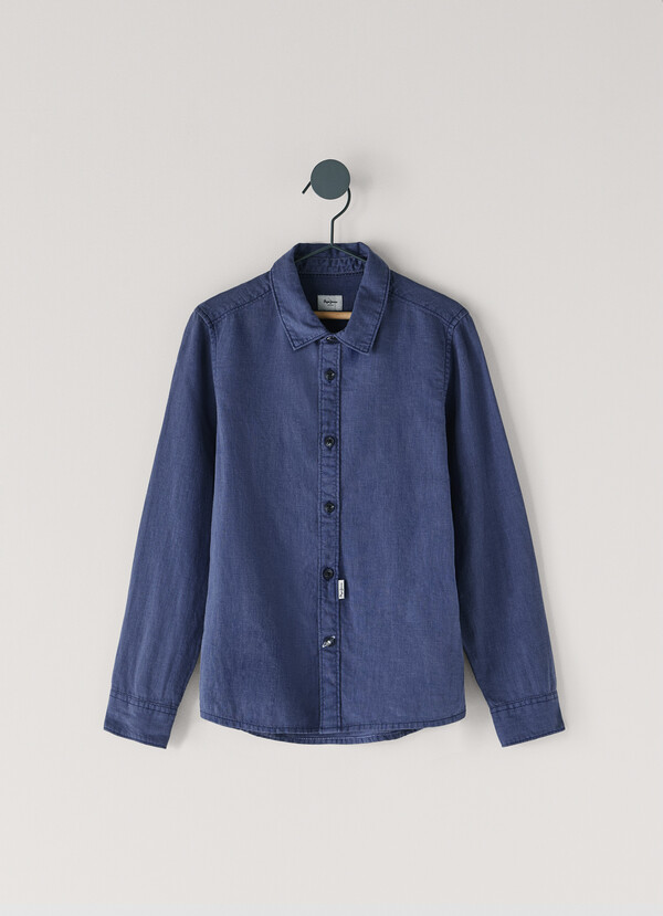REGULAR FIT LINEN SHIRT