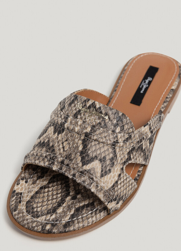 ANIMAL PRINT SANDALS
