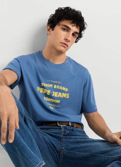 CASUAL FIT LOGO PRINT T-SHIRT