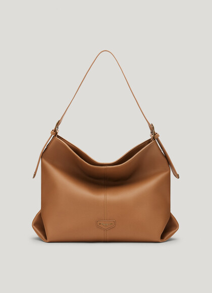 LEATHER EFFECT SHOPPER BAG