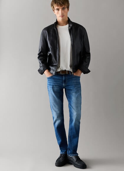 STANLEY - TAPER FIT MID-RISE JEANS