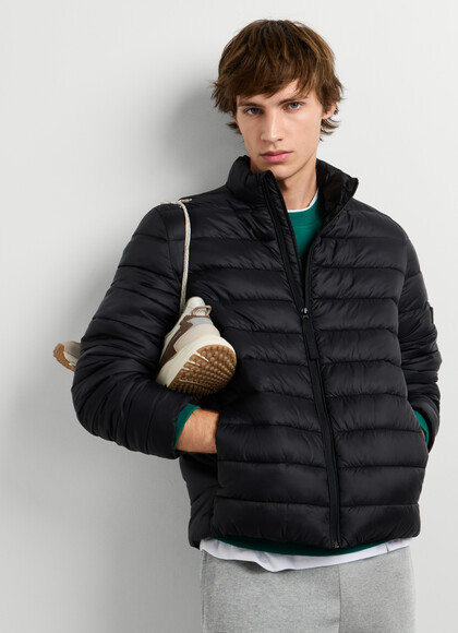PADDED HIGH NECK PUFFER JACKET