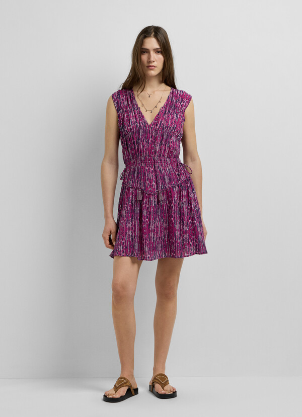 ABSTRACT PRINT MINI DRESS