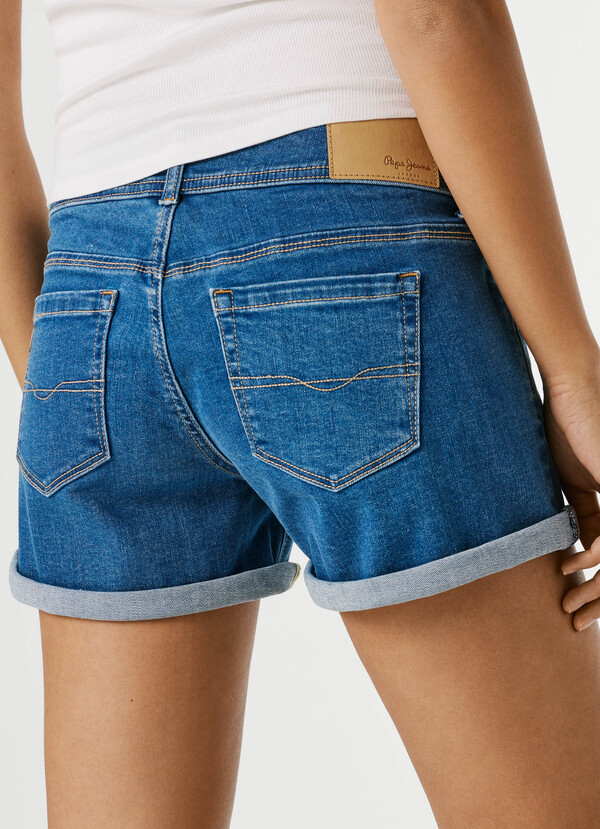 REGULAR FIT DENIM SHORTS