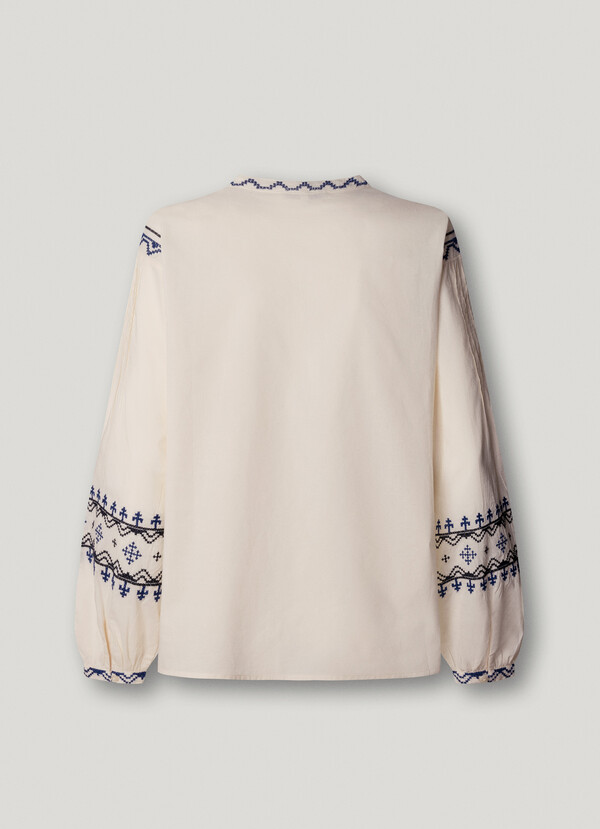 EMBROIDERED DETAILS BLOUSE