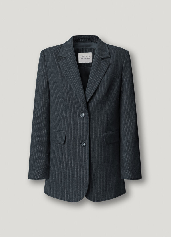 STRIPED BLAZER
