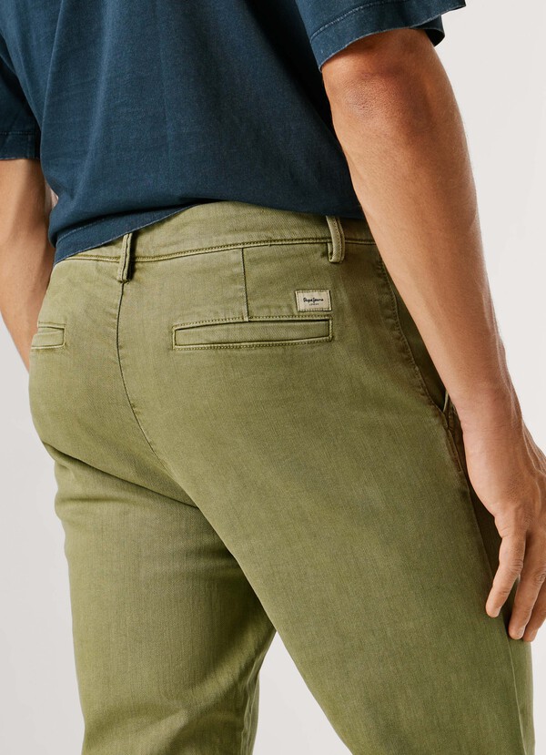 TAPERED FIT CHINO TROUSERS