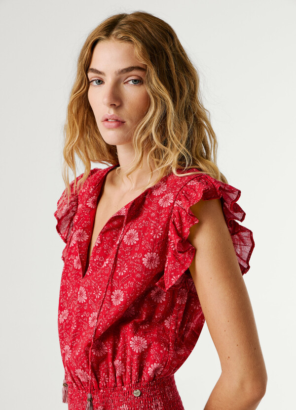 FLORAL PRINT MINI DRESS