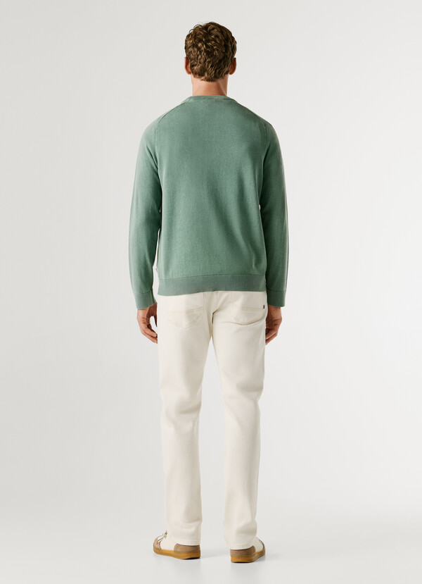 CREW NECK PIQU&Eacute; JUMPER