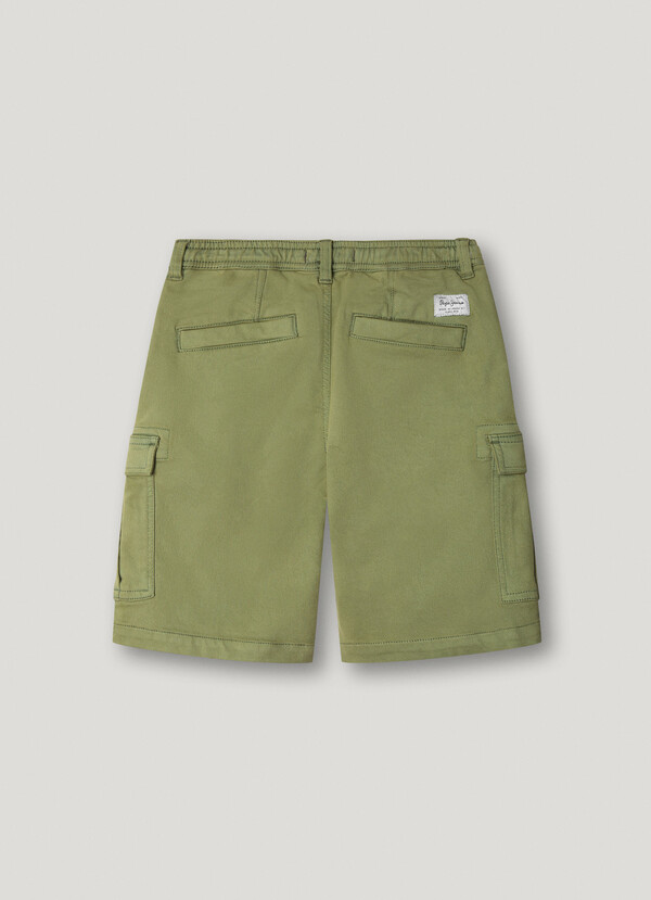 ADJUSTABLE WAIST CARGO SHORTS