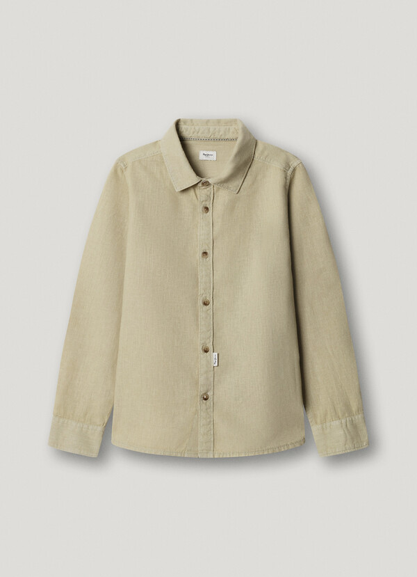 REGULAR FIT LINEN SHIRT
