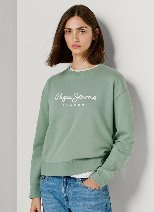 CREW NECK LOGO SWEATSHIRT