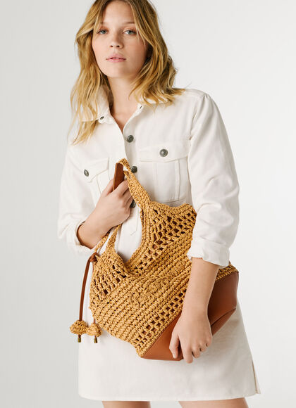 RAFFIA TOTE BAG