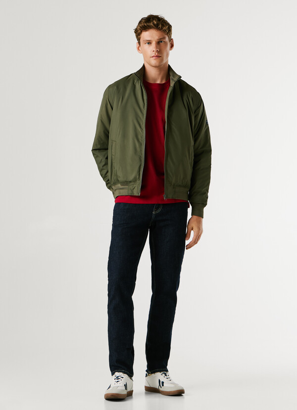 HARRINGTON JACKET WITH HIGH NECK