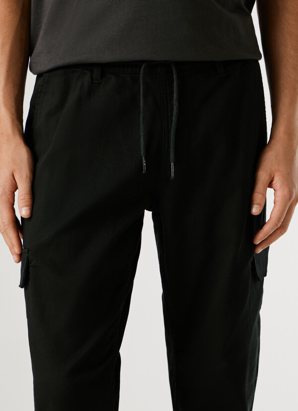 SLIM FIT CARGO TROUSERS