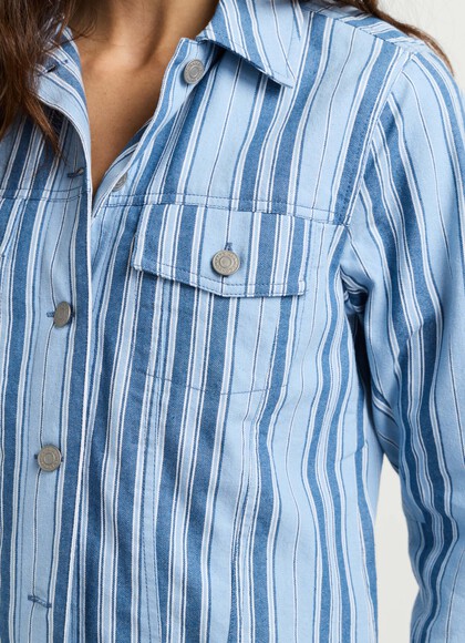 STRIPED TWILL JACKET