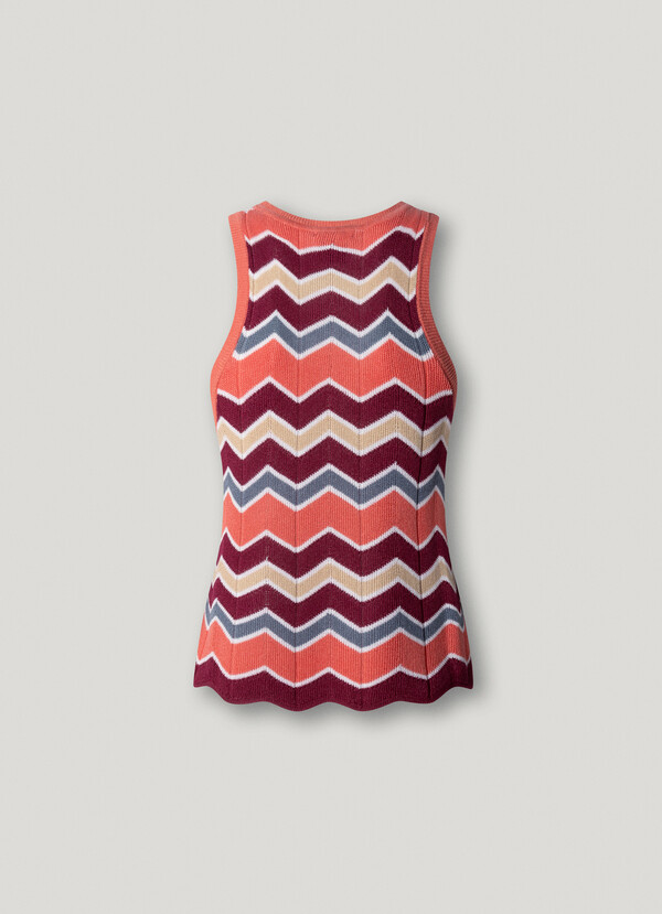 SLEEVELESS RIBBED TOP
