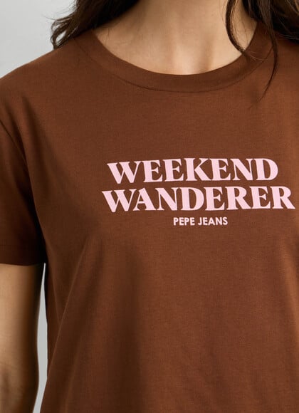 PRINTED TEXT T-SHIRT