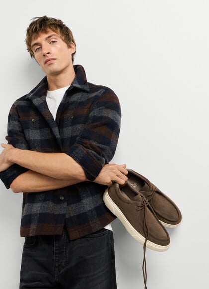 SUEDE BLUCHER SHOES