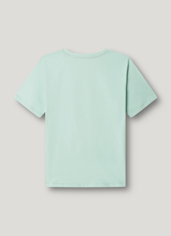 T-SHIRT Z NADRUKIEM LOGO REGULAR FIT