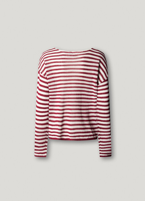 STRIPED KNIT JUMPER