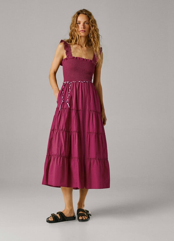 POPLIN MAXI DRESS