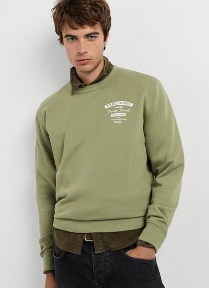 REGULAR FIT CREW NECK SWEATSHIRT