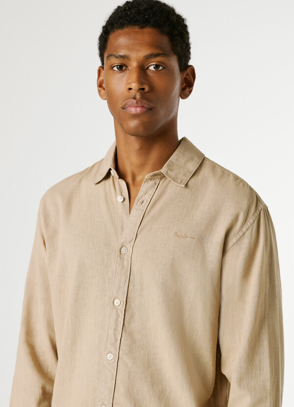 REGULAR FIT GARMENT DYED SHIRT