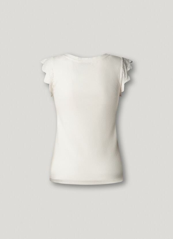 SLEEVELESS RIBBED BLOUSE