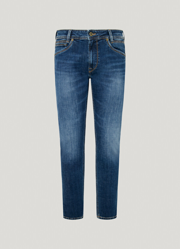 TAPER FIT MID-RISE JEANS - SPIKE