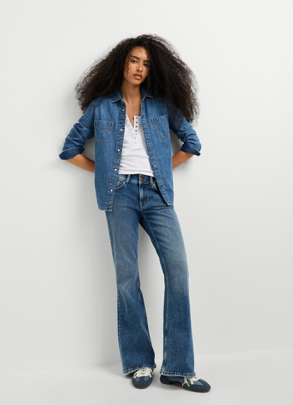 VENUS - MID-RISE FLARE FIT JEANS