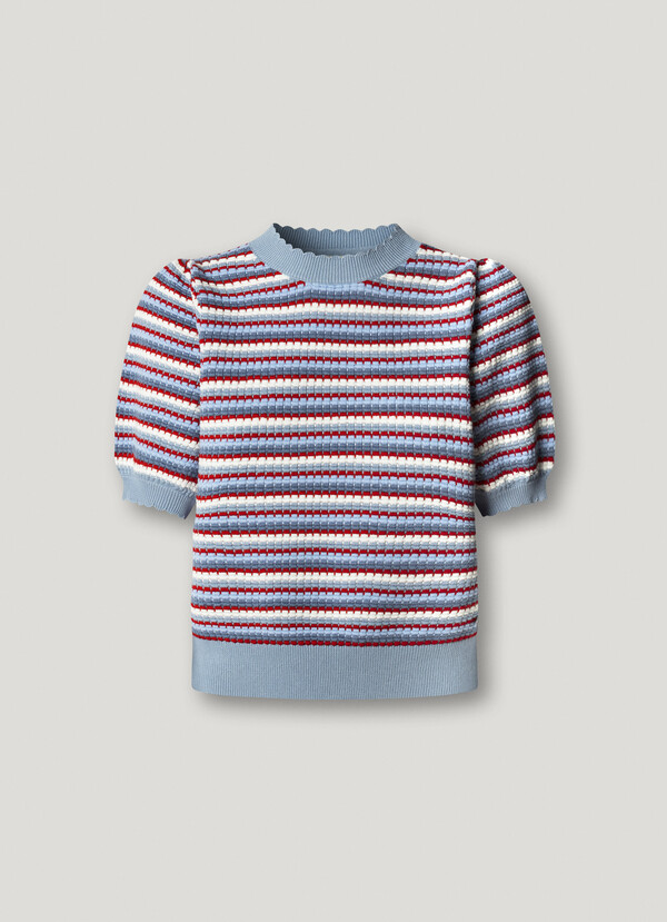 STRIPED KNIT JUMPER