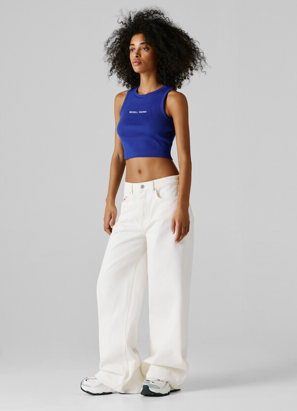 MID-RISE WIDE FIT JEANS