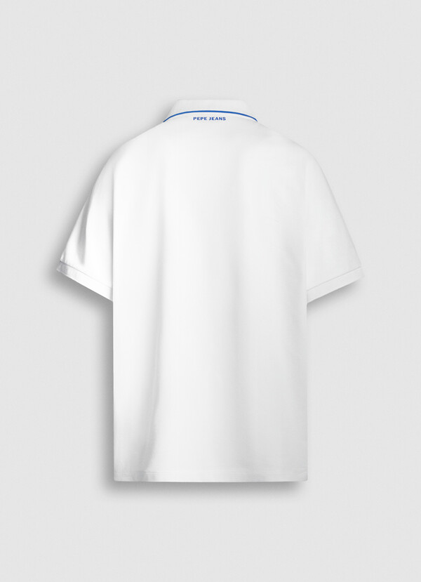 PRINTED LOGO PIQUE POLO SHIRT