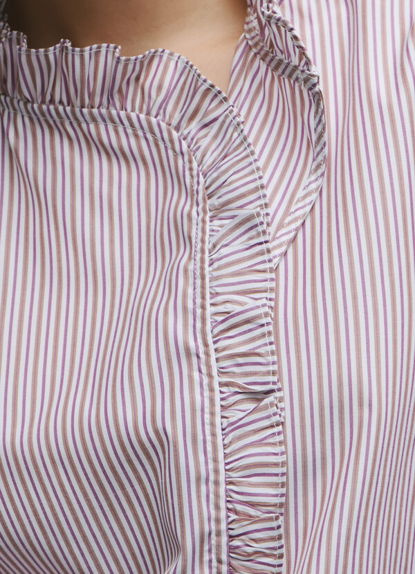 RUFFLES POPLIN BLOUSE