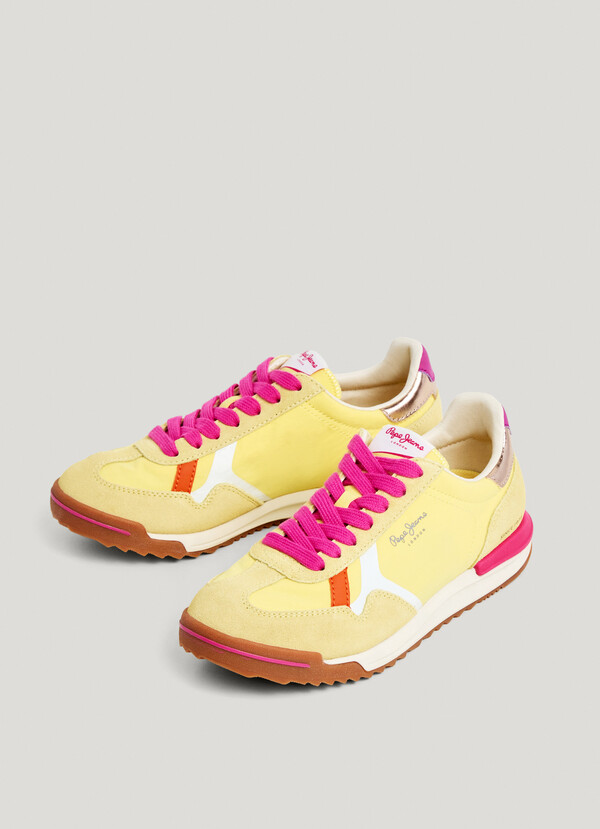MARVIN - RETRO TRAINERS WITH SUEDE DETAILS 