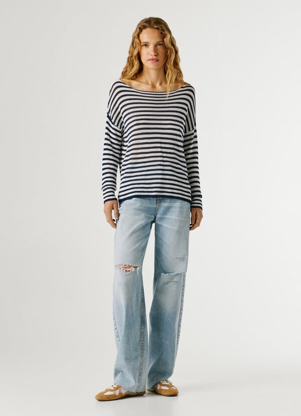 STRIPED KNIT JUMPER