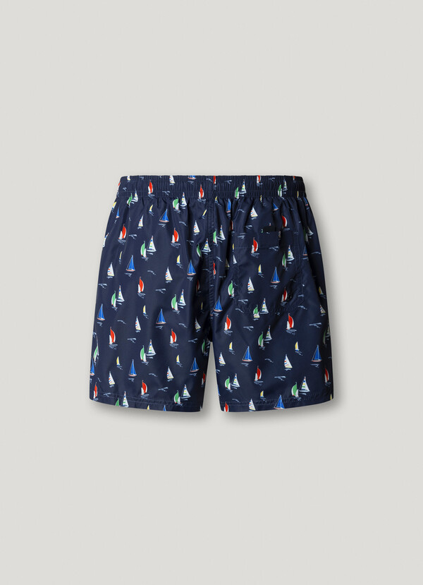 SWIM SHORTS WITH SAILBOATS