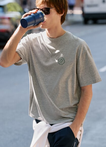 CASUAL FIT LOGO PRINT T-SHIRT