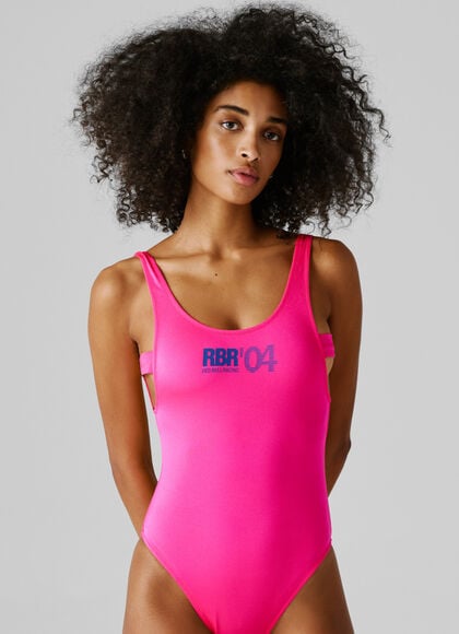 PRINTED LOGO SWIMSUIT